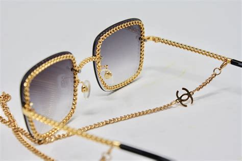 chanel sunglasses with chain